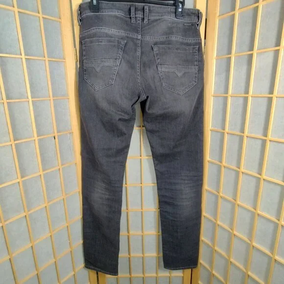 Diesel Thommer Slim Skinny Grey Jeans Size 31 x 32 - Picture 2 of 12